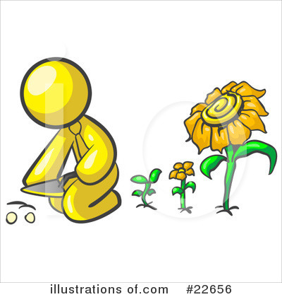 Sunflowers Clipart #22656 by Leo Blanchette