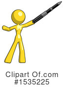 Yellow Design Mascot Clipart #1535225 by Leo Blanchette