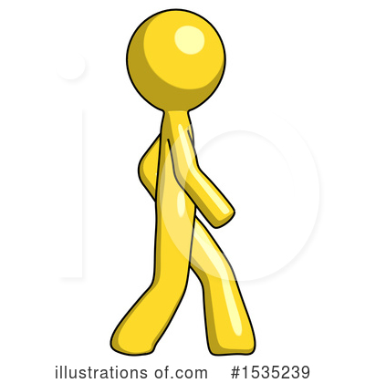 Royalty-Free (RF) Yellow Design Mascot Clipart Illustration by Leo Blanchette - Stock Sample #1535239
