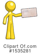 Yellow Design Mascot Clipart #1535281 by Leo Blanchette