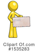 Yellow Design Mascot Clipart #1535283 by Leo Blanchette