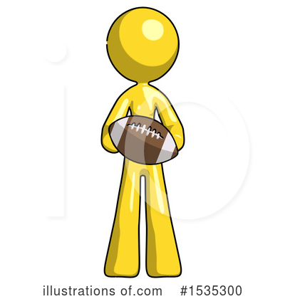 Football Clipart #1535300 by Leo Blanchette
