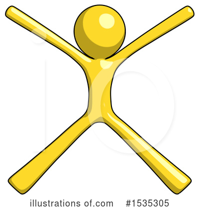 Yellow Design Mascot Clipart #1535305 by Leo Blanchette