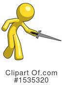 Yellow Design Mascot Clipart #1535320 by Leo Blanchette