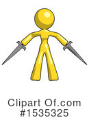 Yellow Design Mascot Clipart #1535325 by Leo Blanchette