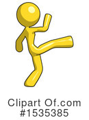 Yellow Design Mascot Clipart #1535385 by Leo Blanchette
