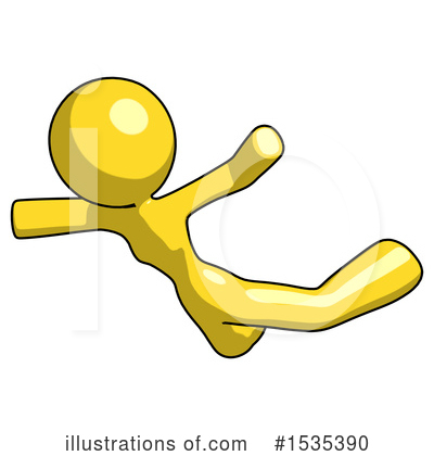 Royalty-Free (RF) Yellow Design Mascot Clipart Illustration by Leo Blanchette - Stock Sample #1535390