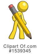 Yellow Design Mascot Clipart #1539345 by Leo Blanchette