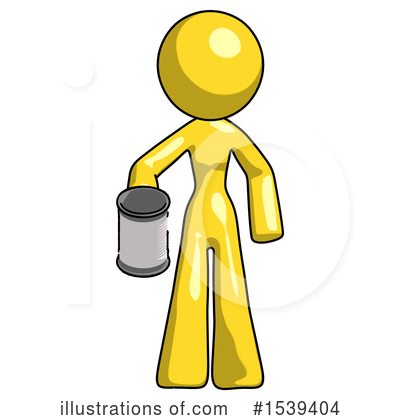 Royalty-Free (RF) Yellow Design Mascot Clipart Illustration by Leo Blanchette - Stock Sample #1539404