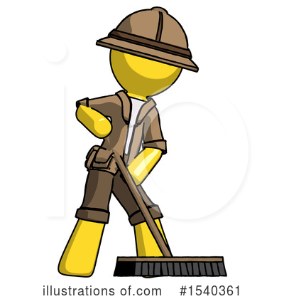 Royalty-Free (RF) Yellow  Design Mascot Clipart Illustration by Leo Blanchette - Stock Sample #1540361