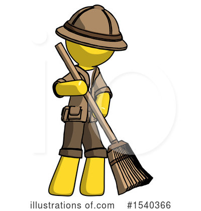 Royalty-Free (RF) Yellow  Design Mascot Clipart Illustration by Leo Blanchette - Stock Sample #1540366