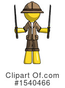 Yellow  Design Mascot Clipart #1540466 by Leo Blanchette