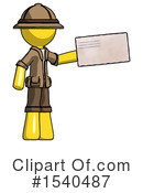 Yellow  Design Mascot Clipart #1540487 by Leo Blanchette