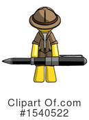 Yellow  Design Mascot Clipart #1540522 by Leo Blanchette