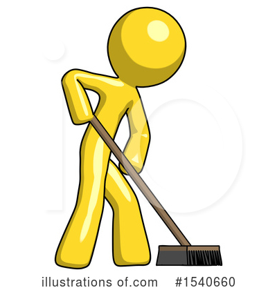 Royalty-Free (RF) Yellow  Design Mascot Clipart Illustration by Leo Blanchette - Stock Sample #1540660