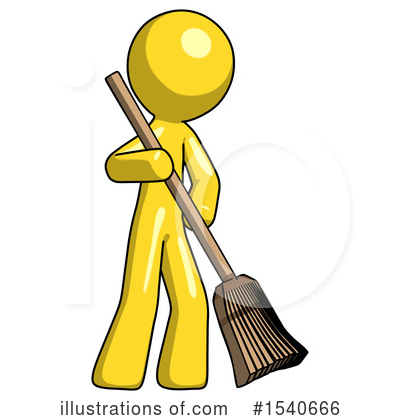 Royalty-Free (RF) Yellow  Design Mascot Clipart Illustration by Leo Blanchette - Stock Sample #1540666