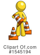 Yellow Design Mascot Clipart #1545194 by Leo Blanchette