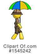 Yellow Design Mascot Clipart #1545242 by Leo Blanchette