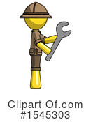 Yellow Design Mascot Clipart #1545303 by Leo Blanchette