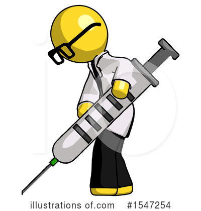 Royalty-Free (RF) Yellow Design Mascot Clipart Illustration by Leo Blanchette - Stock Sample #1547254