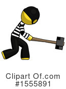 Yellow  Design Mascot Clipart #1555891 by Leo Blanchette