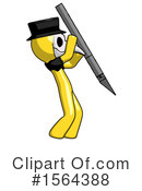 Yellow Design Mascot Clipart #1564388 by Leo Blanchette