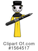 Yellow Design Mascot Clipart #1564517 by Leo Blanchette