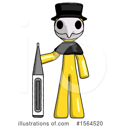 Royalty-Free (RF) Yellow Design Mascot Clipart Illustration by Leo Blanchette - Stock Sample #1564520