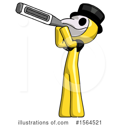 Royalty-Free (RF) Yellow Design Mascot Clipart Illustration by Leo Blanchette - Stock Sample #1564521
