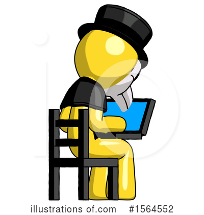 Royalty-Free (RF) Yellow Design Mascot Clipart Illustration by Leo Blanchette - Stock Sample #1564552