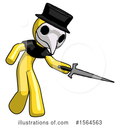 Royalty-Free (RF) Yellow Design Mascot Clipart Illustration by Leo Blanchette - Stock Sample #1564563