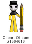 Yellow Design Mascot Clipart #1564616 by Leo Blanchette