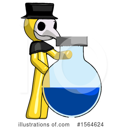Royalty-Free (RF) Yellow Design Mascot Clipart Illustration by Leo Blanchette - Stock Sample #1564624
