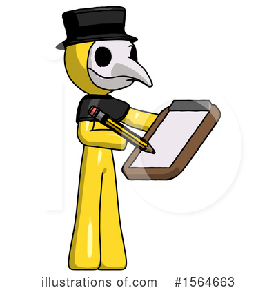 Royalty-Free (RF) Yellow Design Mascot Clipart Illustration by Leo Blanchette - Stock Sample #1564663
