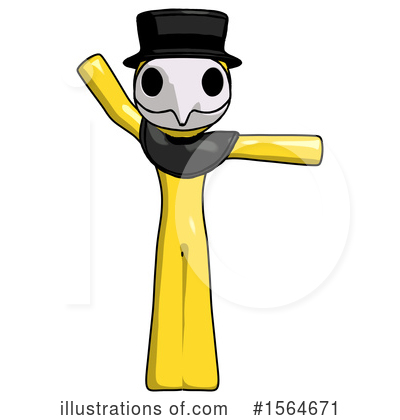Royalty-Free (RF) Yellow Design Mascot Clipart Illustration by Leo Blanchette - Stock Sample #1564671