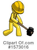 Yellow Design Mascot Clipart #1573016 by Leo Blanchette