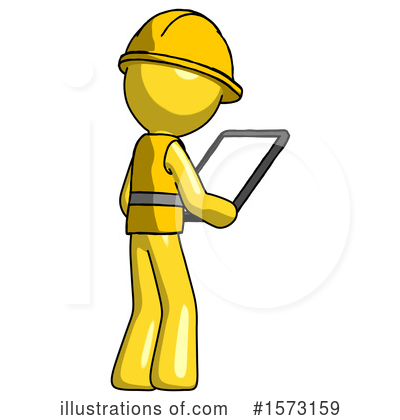 Royalty-Free (RF) Yellow Design Mascot Clipart Illustration by Leo Blanchette - Stock Sample #1573159