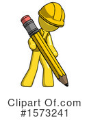 Yellow Design Mascot Clipart #1573241 by Leo Blanchette