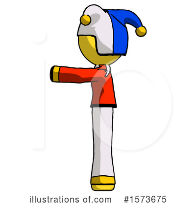 Royalty-Free (RF) Yellow Design Mascot Clipart Illustration by Leo Blanchette - Stock Sample #1573675