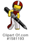 Yellow Design Mascot Clipart #1581193 by Leo Blanchette