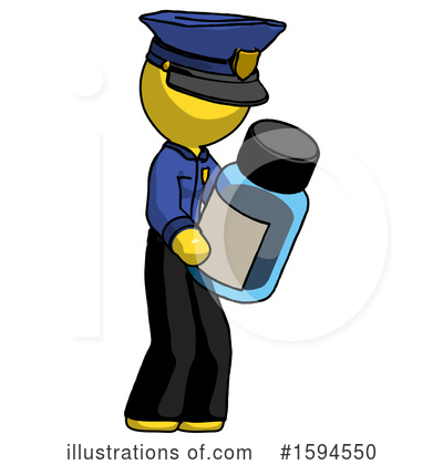 Royalty-Free (RF) Yellow Design Mascot Clipart Illustration by Leo Blanchette - Stock Sample #1594550