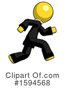 Yellow Design Mascot Clipart #1594568 by Leo Blanchette