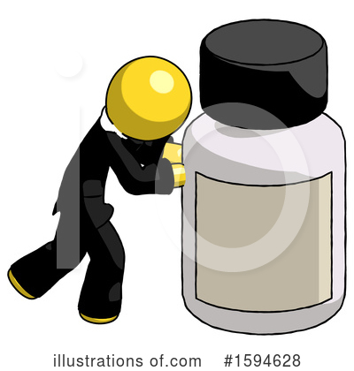 Royalty-Free (RF) Yellow Design Mascot Clipart Illustration by Leo Blanchette - Stock Sample #1594628