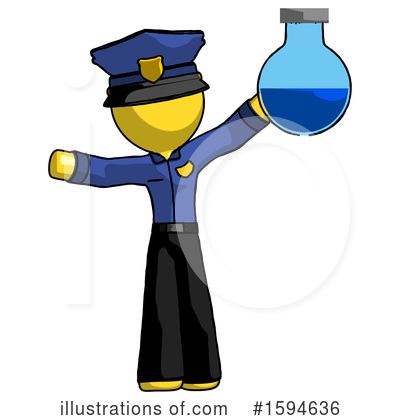 Royalty-Free (RF) Yellow Design Mascot Clipart Illustration by Leo Blanchette - Stock Sample #1594636