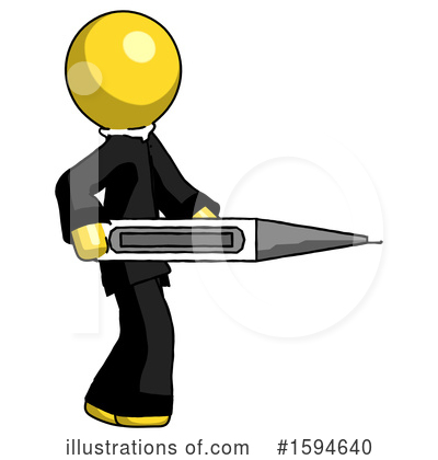 Royalty-Free (RF) Yellow Design Mascot Clipart Illustration by Leo Blanchette - Stock Sample #1594640