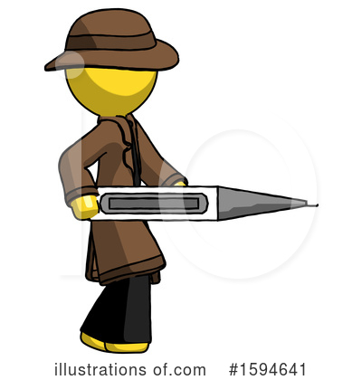 Royalty-Free (RF) Yellow Design Mascot Clipart Illustration by Leo Blanchette - Stock Sample #1594641