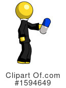 Yellow Design Mascot Clipart #1594649 by Leo Blanchette