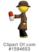 Yellow Design Mascot Clipart #1594653 by Leo Blanchette
