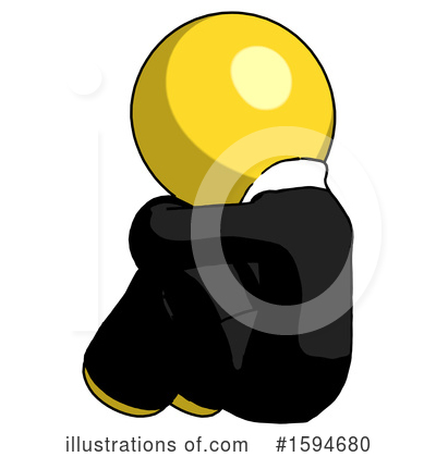 Royalty-Free (RF) Yellow Design Mascot Clipart Illustration by Leo Blanchette - Stock Sample #1594680