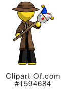 Yellow Design Mascot Clipart #1594684 by Leo Blanchette